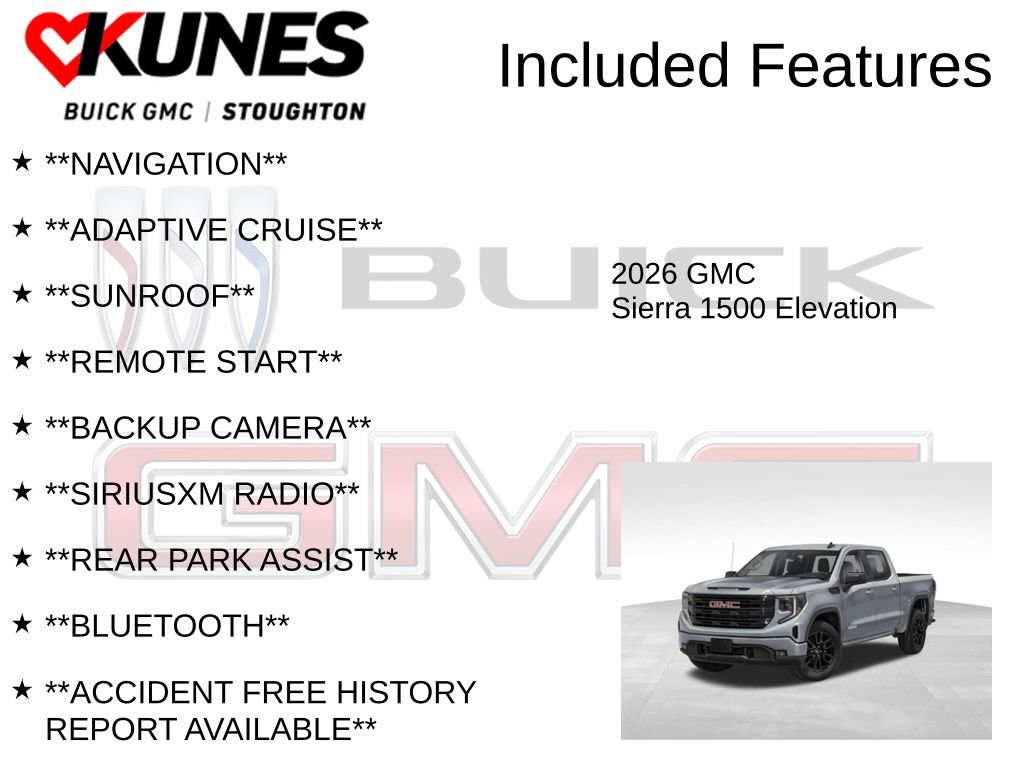 New 2026 GMC Sierra 1500 Elevation w/ Elevation Premium Package AWD/4WD image 2