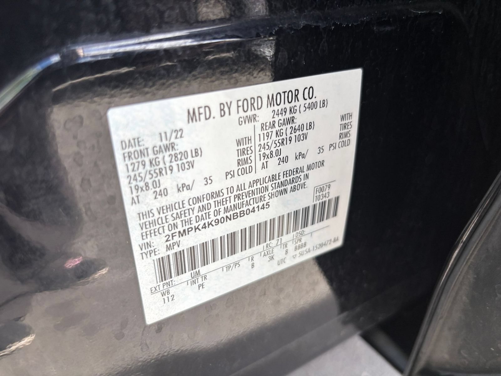 Used 2022 Ford Edge Titanium w/ Equipment Group 301A AWD/4WD image 32
