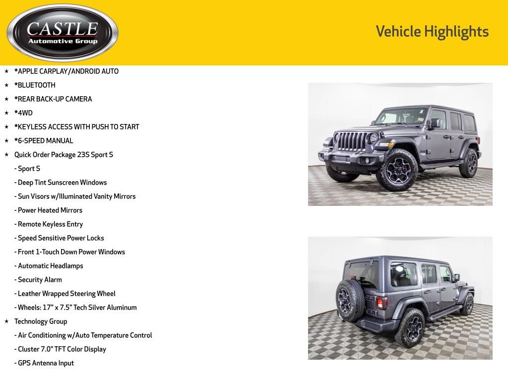Used 2021 Jeep Wrangler Unlimited Sport image 3