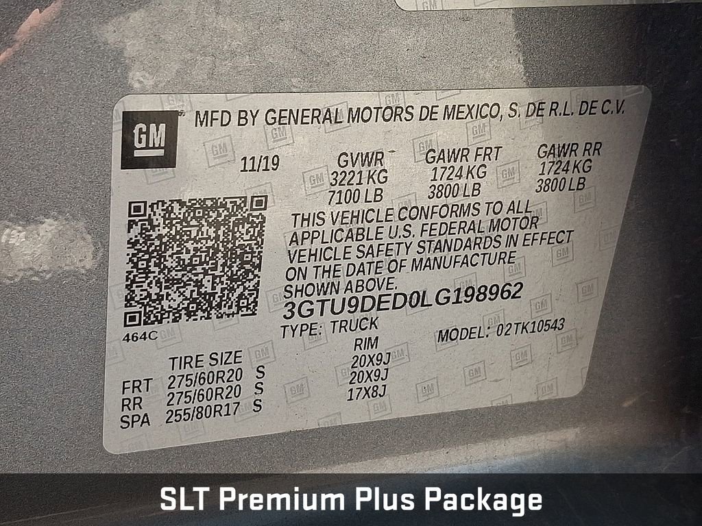 Used 2020 GMC Sierra 1500 SLT w/ SLT Premium Plus Package AWD/4WD image 22