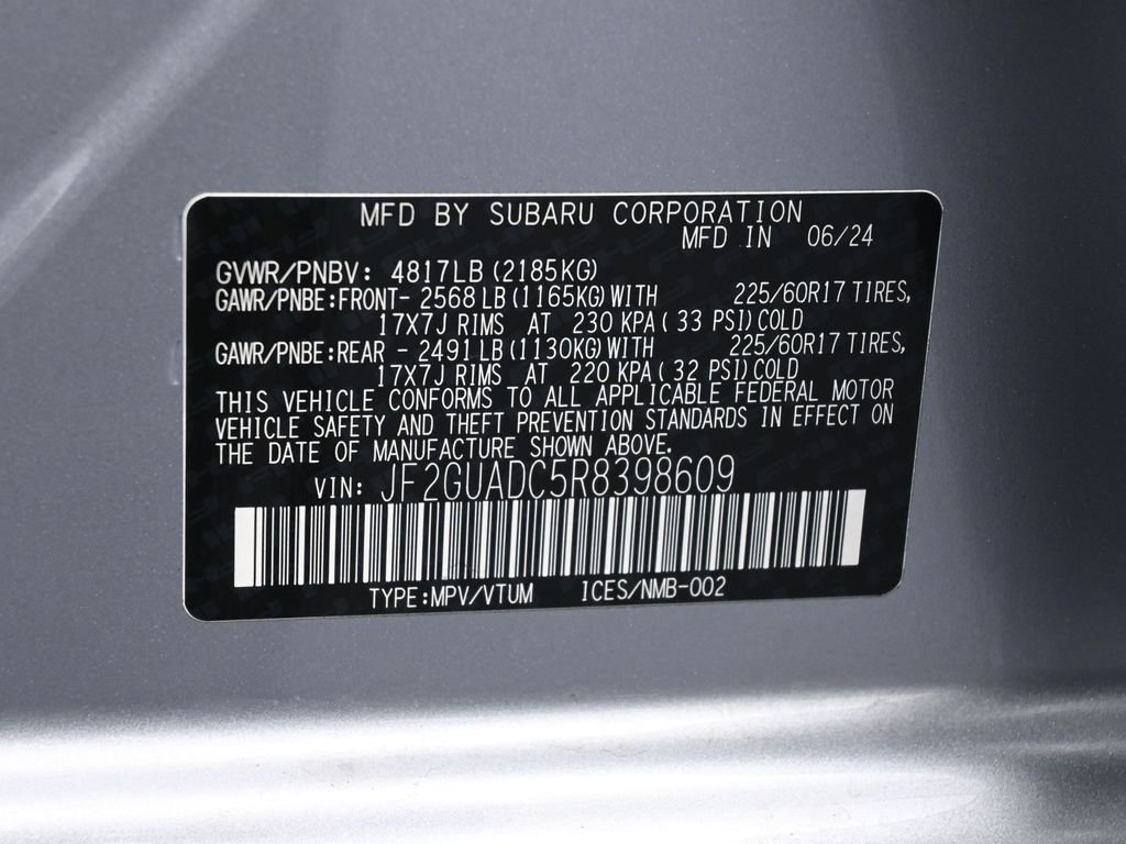 Used 2024 Subaru Crosstrek 2.0i Premium image 17