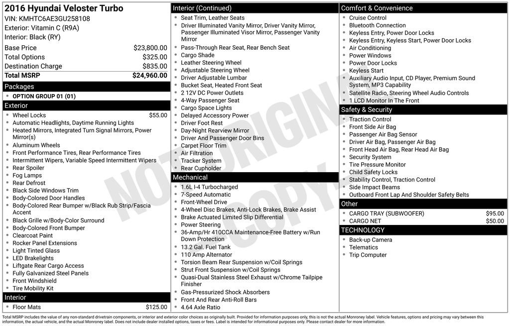 Used 2016 Hyundai Veloster Turbo image 5