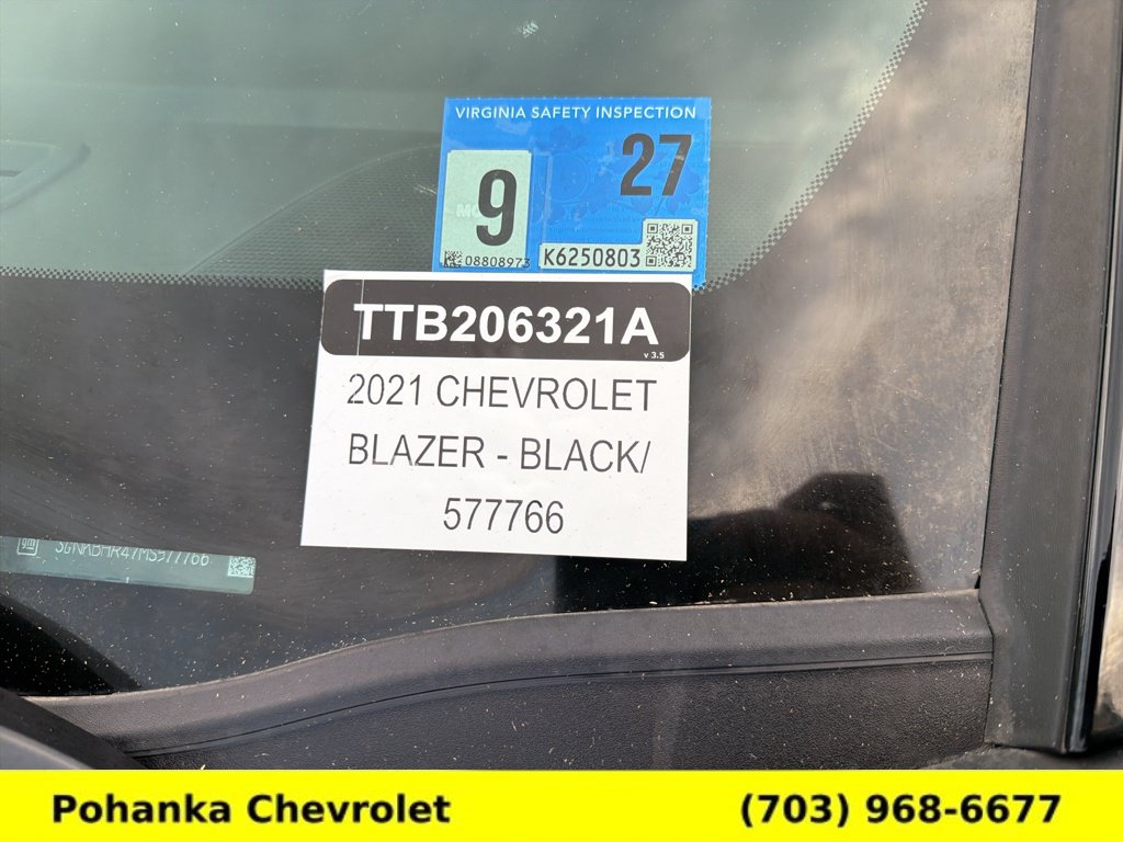 Certified 2021 Chevrolet Blazer LT AWD/4WD image 35