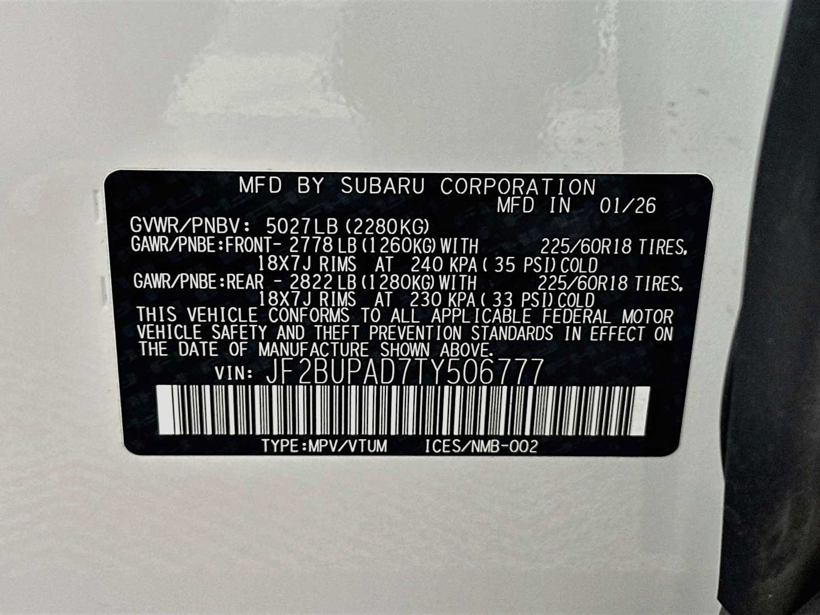 Certified 2026 Subaru Outback Premium AWD/4WD image 29