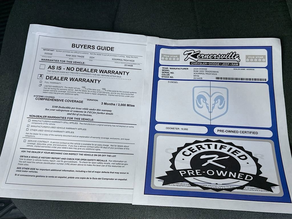 Used 2024 RAM 3500 Tradesman w/ Chrome Appearance Group AWD/4WD image 36