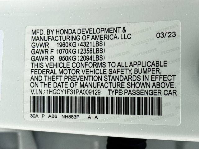 Certified 2023 Honda Accord EX image 30