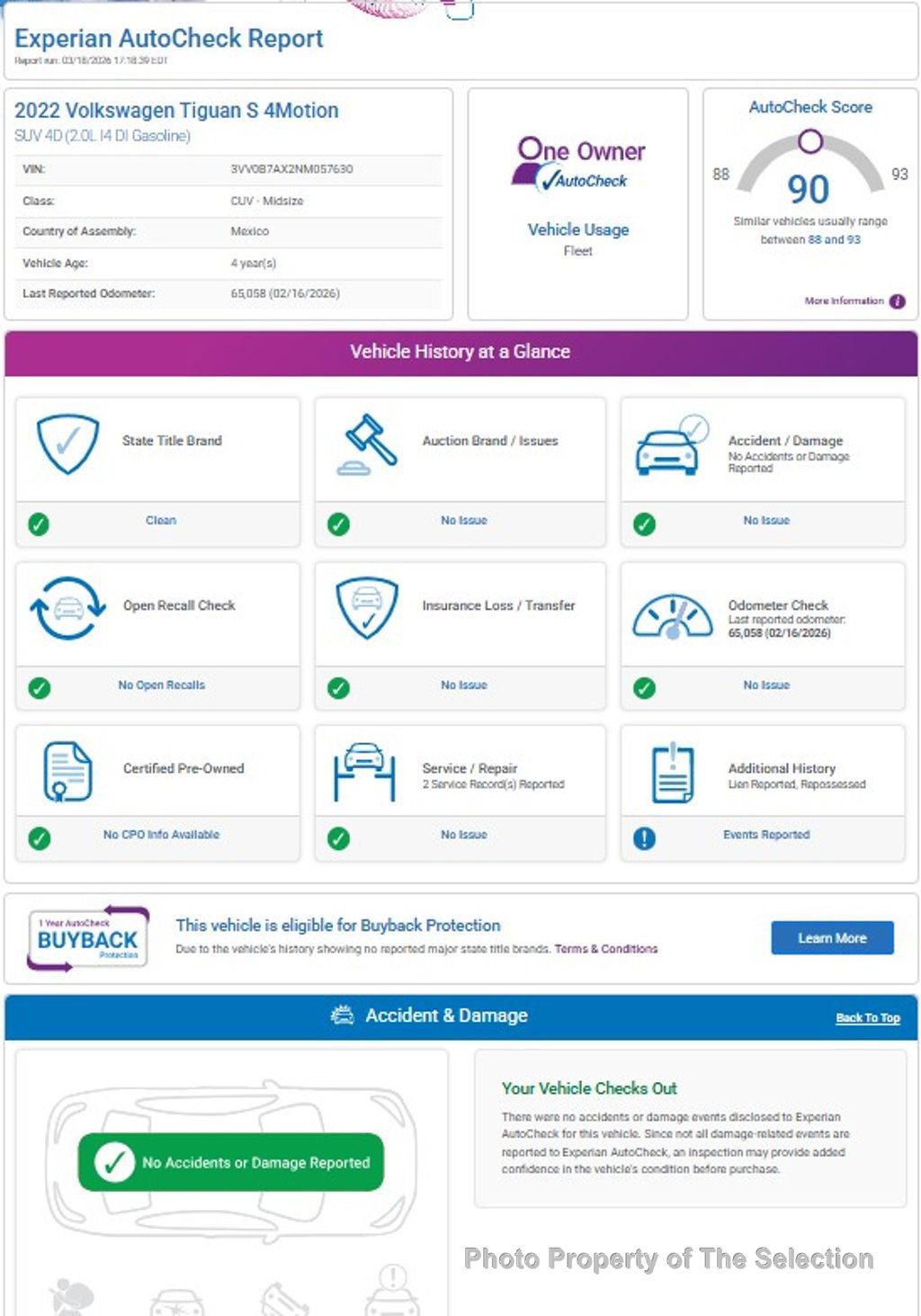 Used 2022 Volkswagen Tiguan S image 13