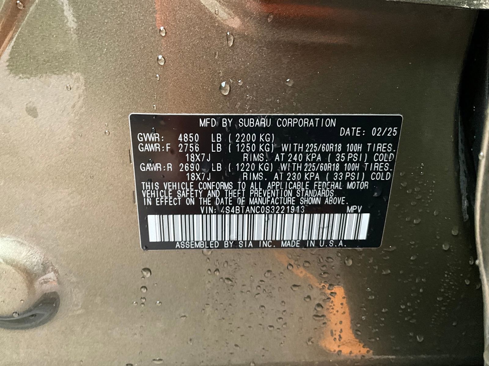 Certified 2025 Subaru Outback Limited w/ Popular Package #2 image 37