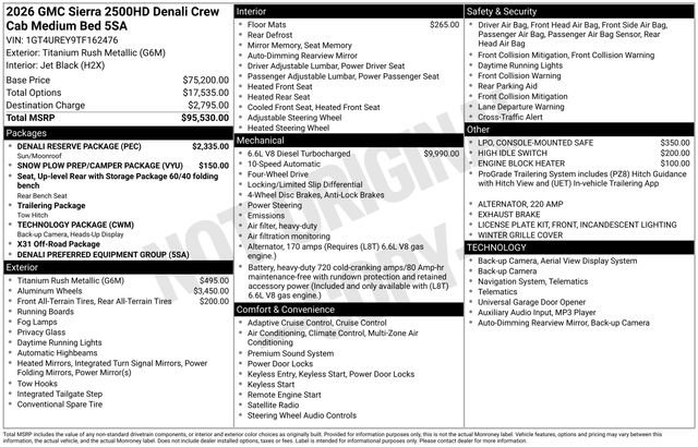 New 2026 GMC Sierra 2500 Denali w/ Denali Reserve Package image 26