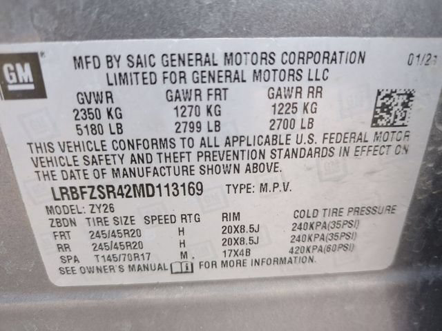 Certified 2021 Buick Envision Avenir w/ Technology Package II AWD/4WD image 35