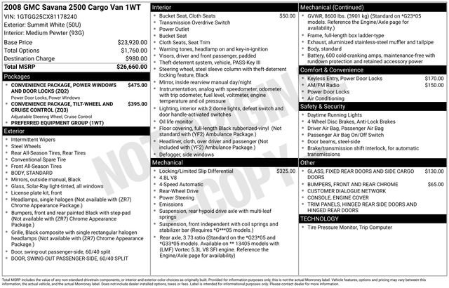 Used 2008 GMC Savana 2500 image 28