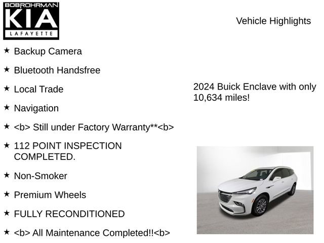 Used 2024 Buick Enclave Essence w/ LPO, Floor Liner Package image 7
