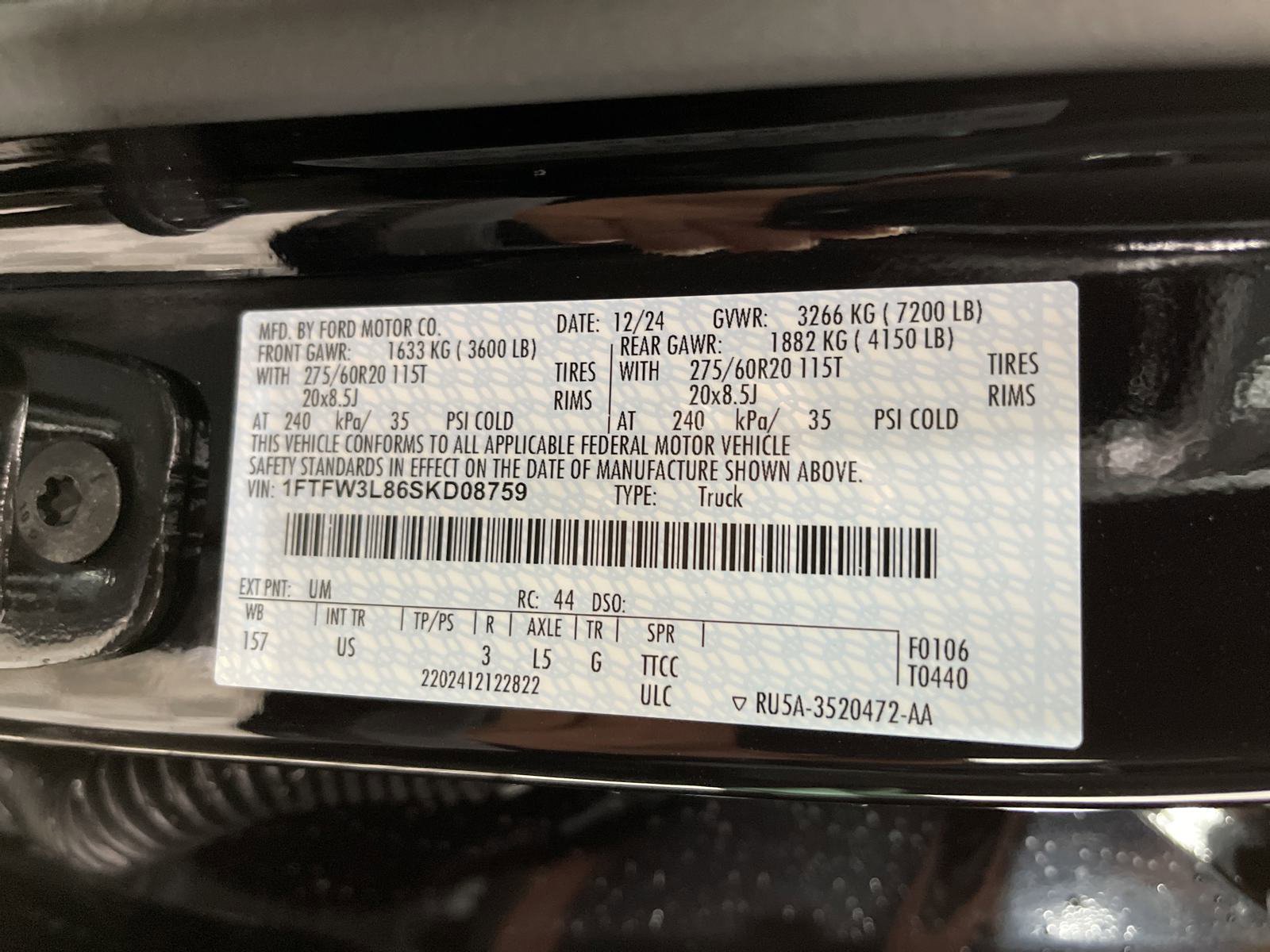 New 2025 Ford F150 XLT w/ Equipment Group 303A High image 28