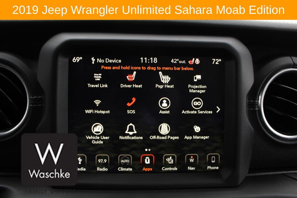 Used 2019 Jeep Wrangler Unlimited Sahara w/ Quick Order Package 24M Moab image 45