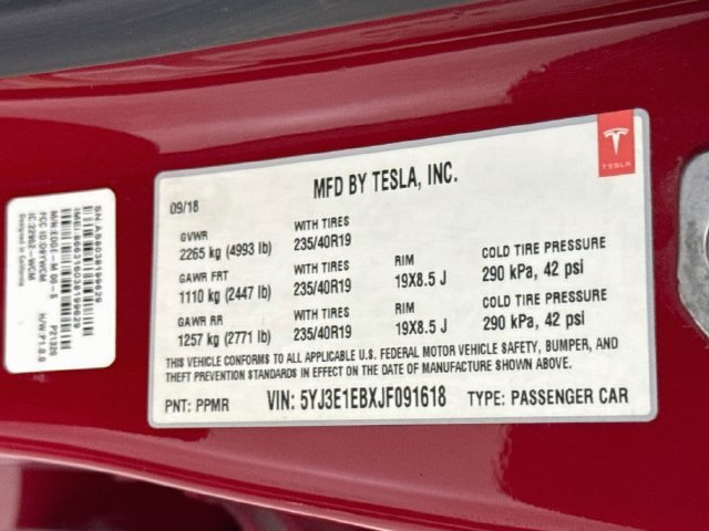 Used 2018 Tesla Model 3 Long Range AWD/4WD image 32