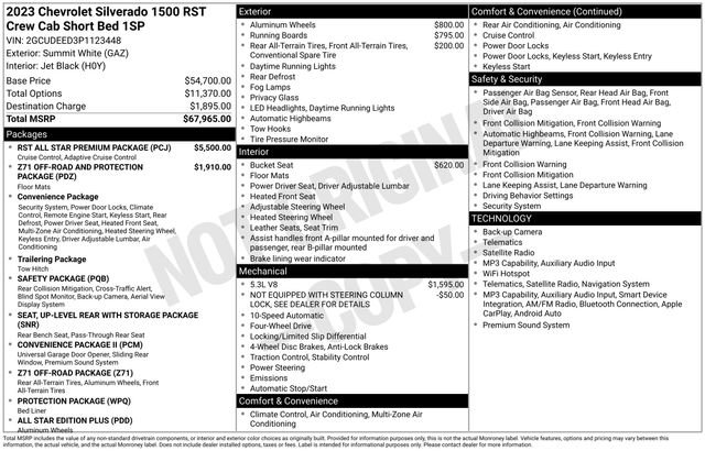 Used 2023 Chevrolet Silverado 1500 RST w/ RST All Star Premium Package AWD/4WD image 28