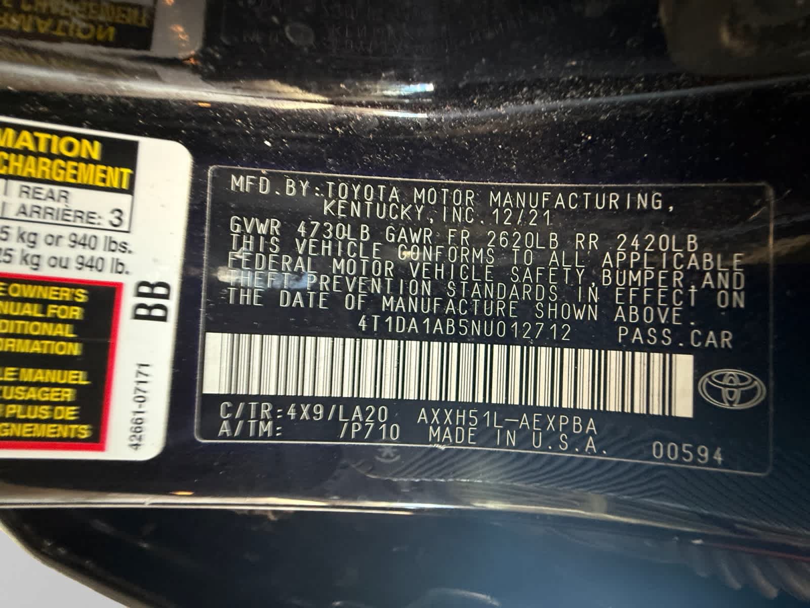 Used 2022 Toyota Avalon Limited w/ Advanced Safety Package FWD image 25