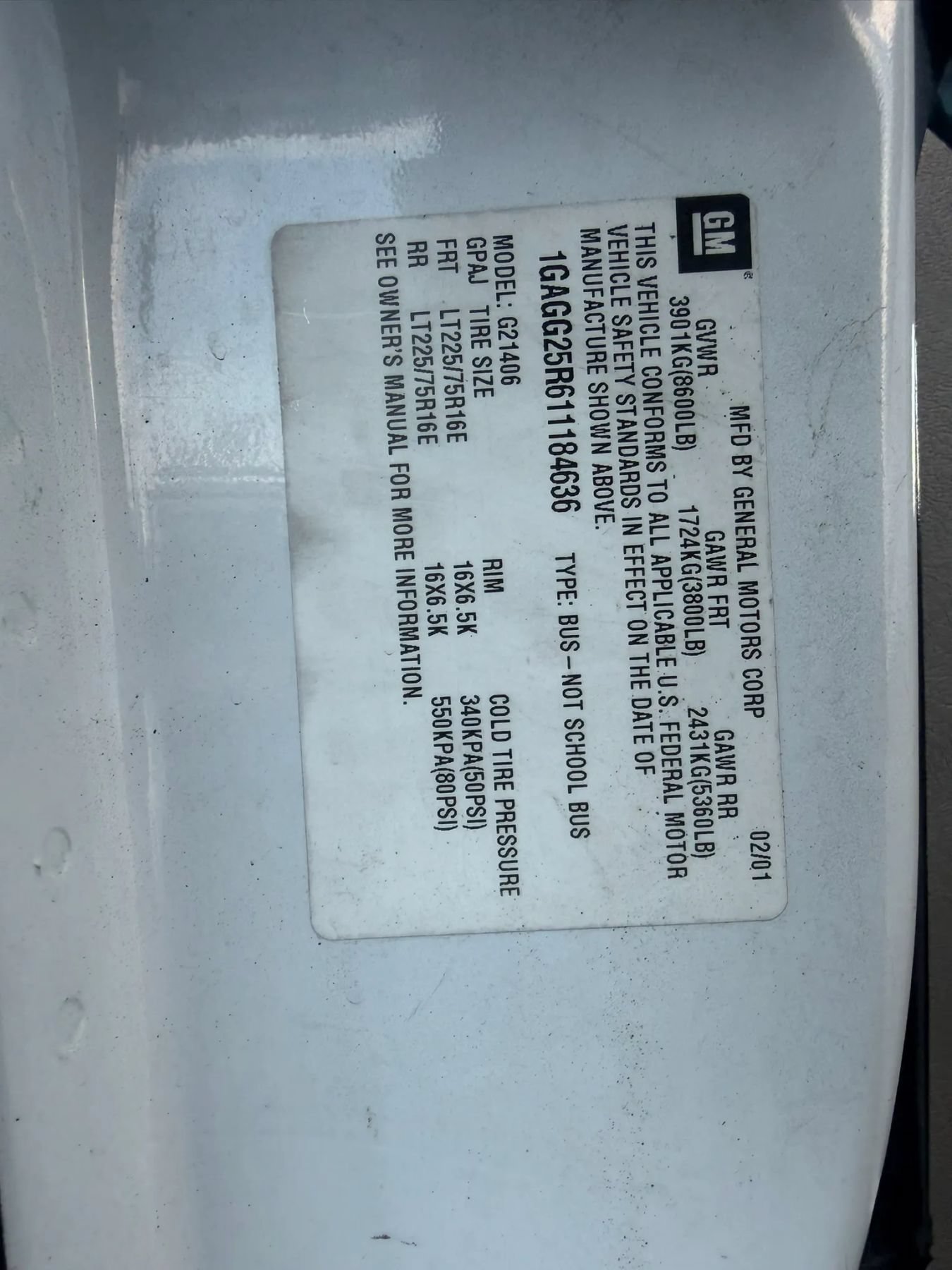 Used 2001 Chevrolet Express 2500 Passenger RWD image 29