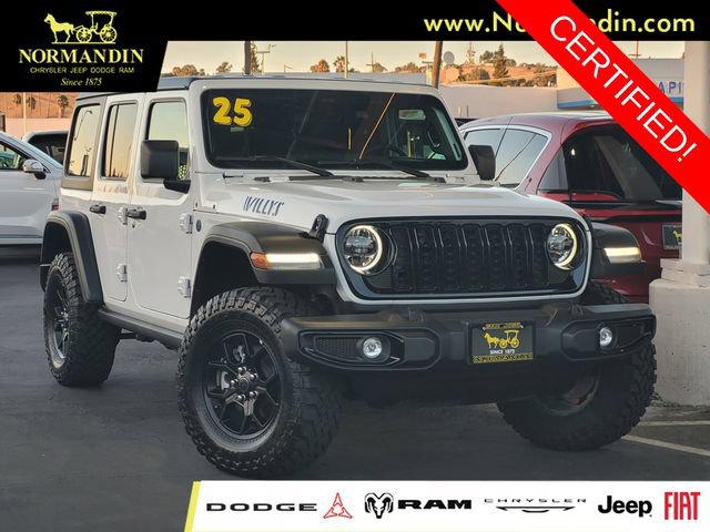 Certified 2025 Jeep Wrangler Unlimited Sport S 4xe AWD/4WD image 1