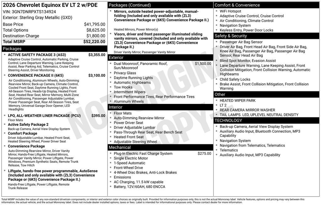 New 2026 Chevrolet Equinox EV LT w/ Active Safety Package 3 FWD image 11