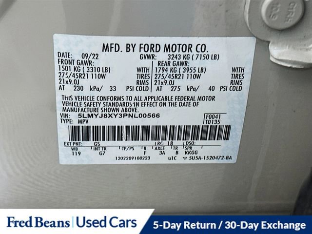 Certified 2023 Lincoln Aviator Grand Touring w/ Equipment Group 301A image 37