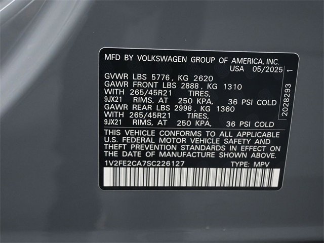 New 2025 Volkswagen Atlas Cross Sport SEL Premium R-Line image 28