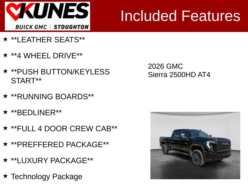 Used 2026 GMC Sierra 2500 AT4 w/ AT4 Premium Plus Package AWD/4WD image 3