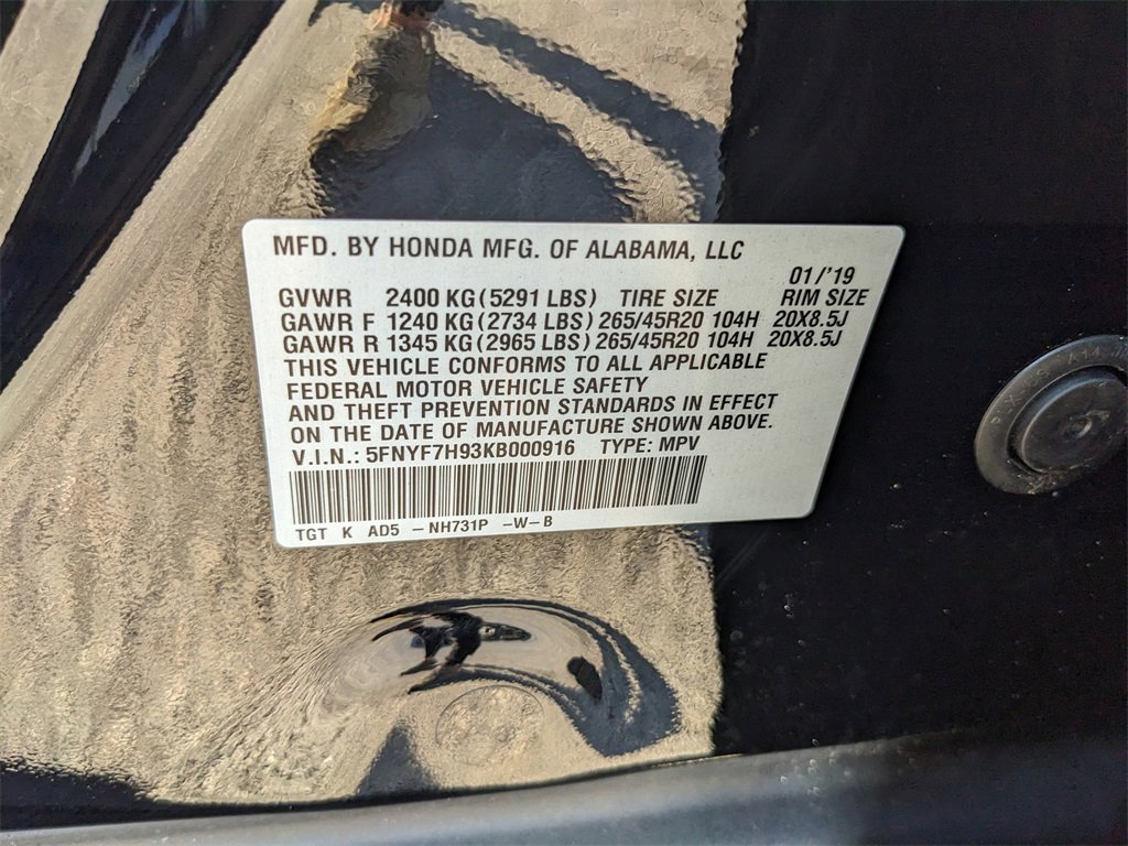 Used 2019 Honda Passport Touring image 38