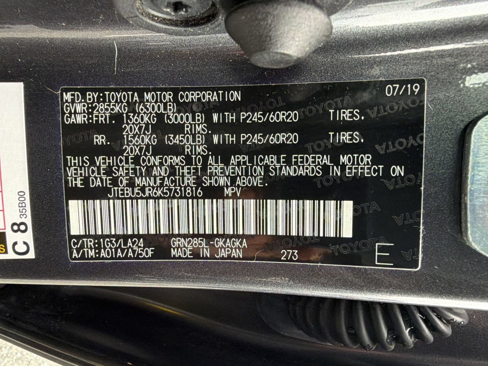 Used 2019 Toyota 4Runner Limited AWD/4WD image 26