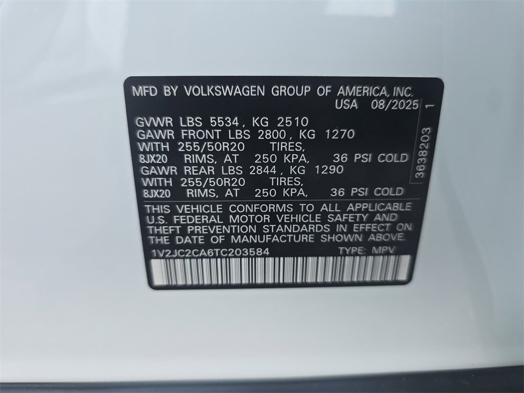 New 2026 Volkswagen Atlas Cross Sport SE image 27