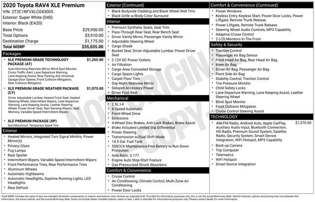 Used 2020 Toyota RAV4 XLE Premium FWD image 28