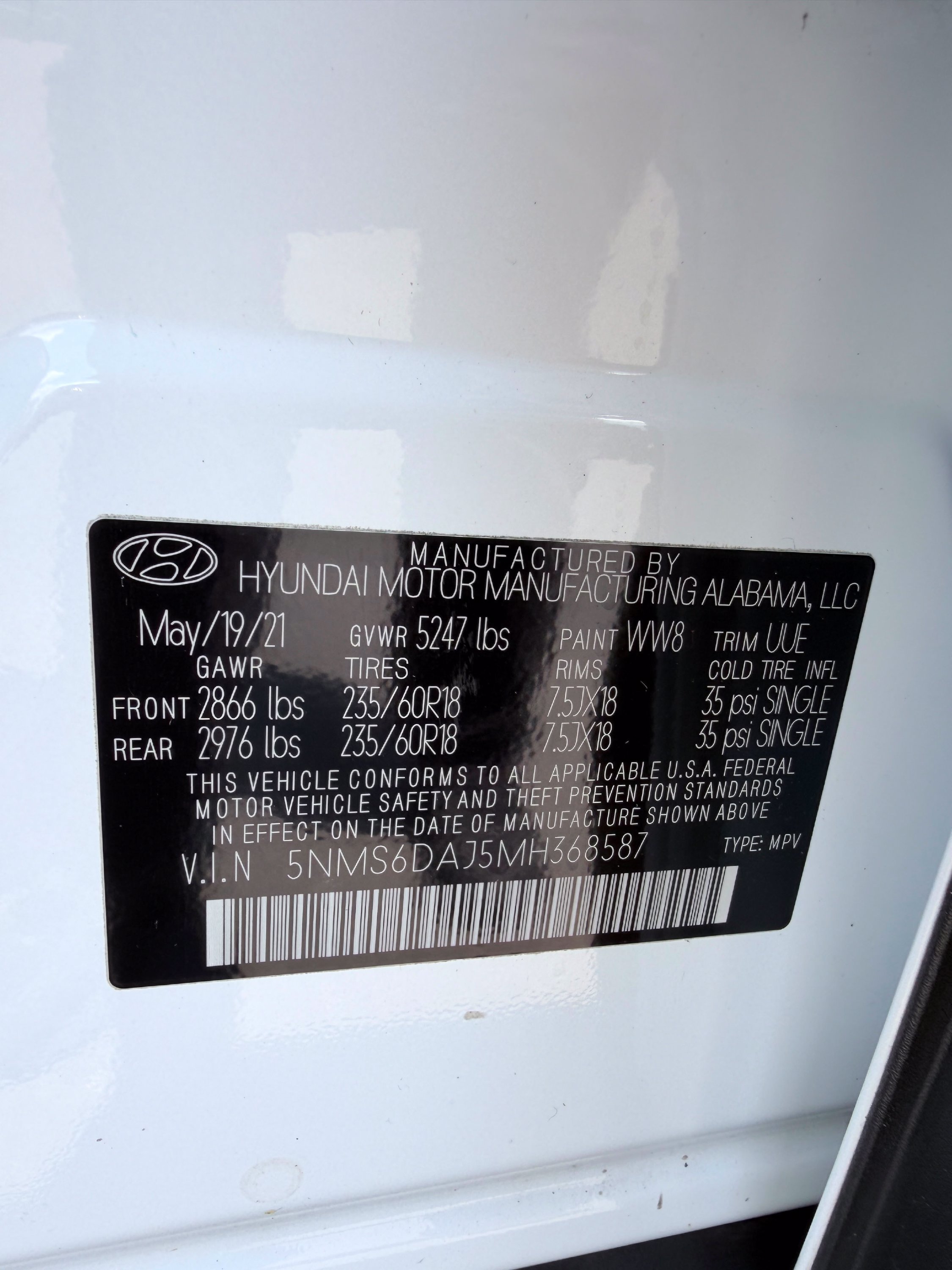 Used 2021 Hyundai Santa Fe SEL w/ Convenience Package AWD/4WD image 38