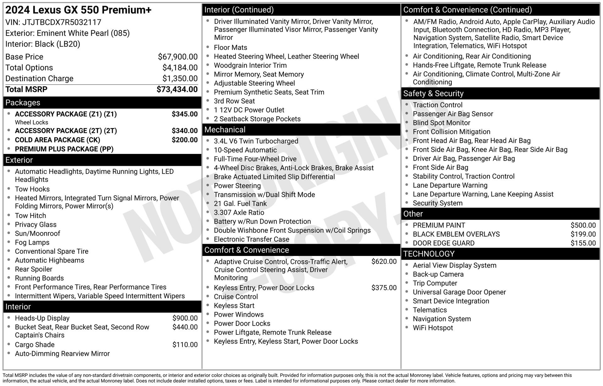 Used 2024 Lexus GX 550 550 Premium+ w/ Accessory Package (Z1) image 50