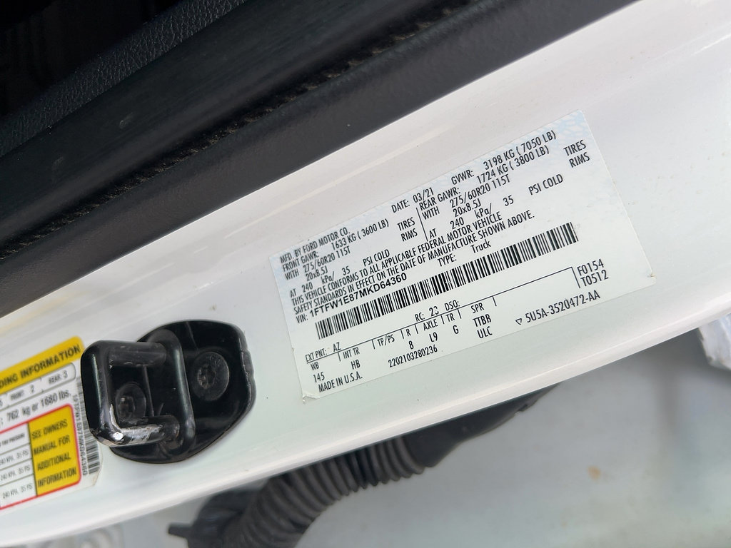Used 2021 Ford F150 Lariat w/ Equipment Group 502A High AWD/4WD image 7
