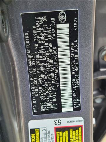 Used 2020 Toyota Camry XSE FWD image 24