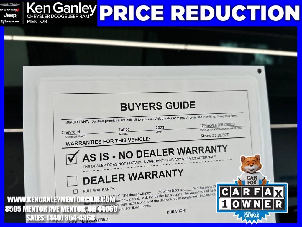 Used 2023 Chevrolet Tahoe Z71 image 29