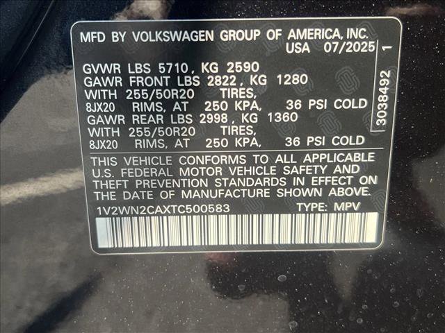 New 2026 Volkswagen Atlas SE image 18