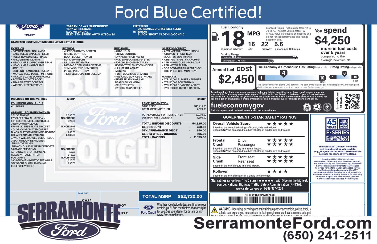 Used 2023 Ford F150 XL w/ STX Appearance Package AWD/4WD image 17