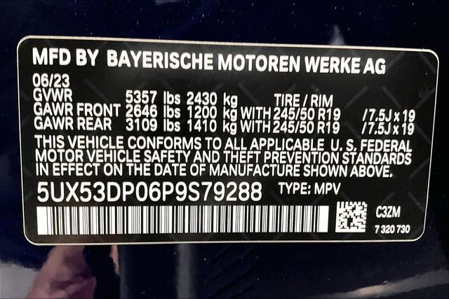 Used 2023 BMW X3 xDrive30i w/ M Sport Package AWD/4WD image 16