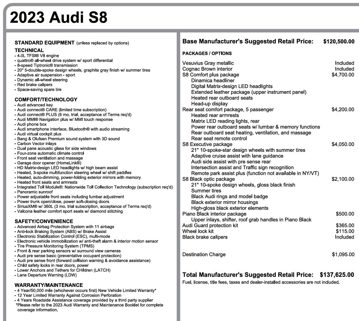 Used 2023 Audi S8 image 4