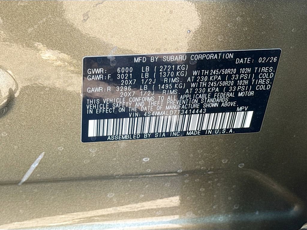 New 2026 Subaru Ascent Bronze Edition image 33