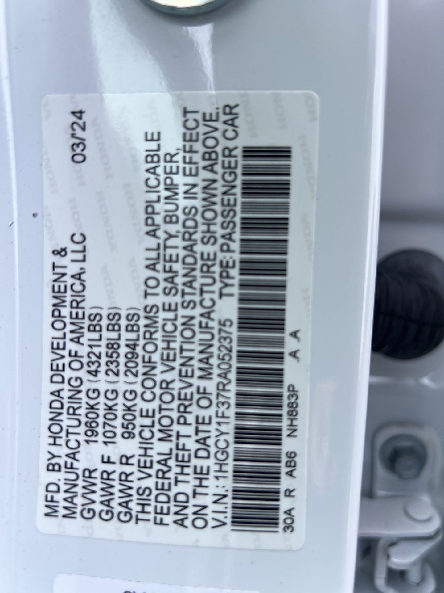 Used 2024 Honda Accord EX image 30