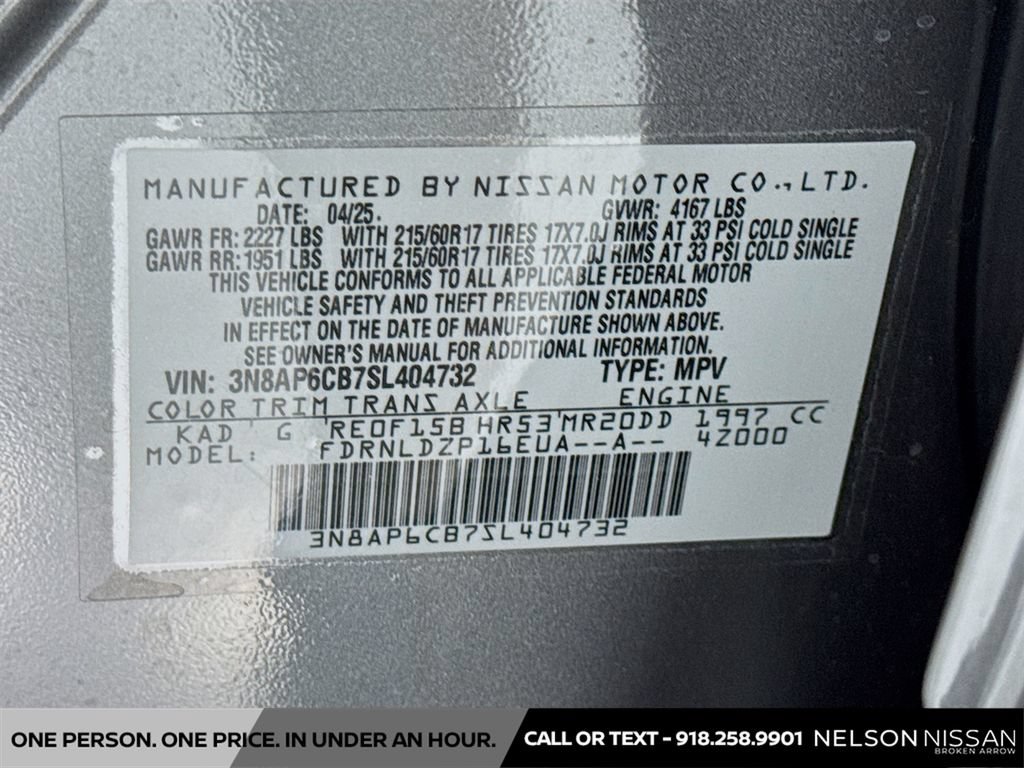Certified 2025 Nissan Kicks SV AWD/4WD image 28