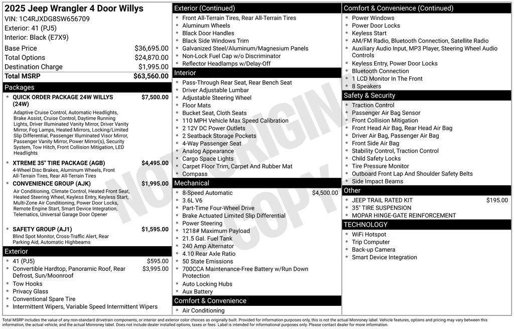 New 2025 Jeep Wrangler Willys image 47