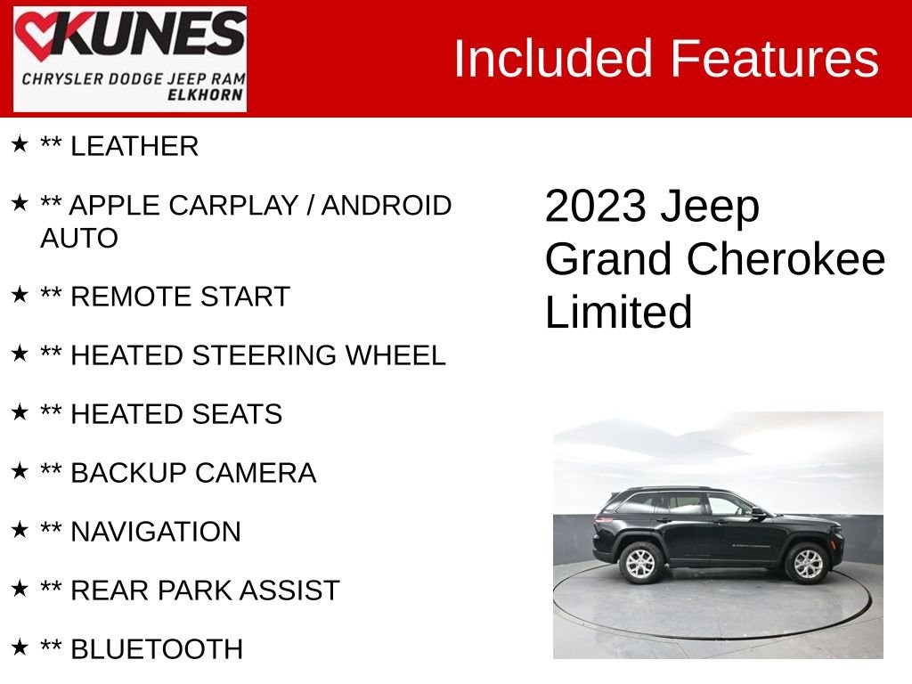 Used 2023 Jeep Grand Cherokee Limited AWD/4WD image 2