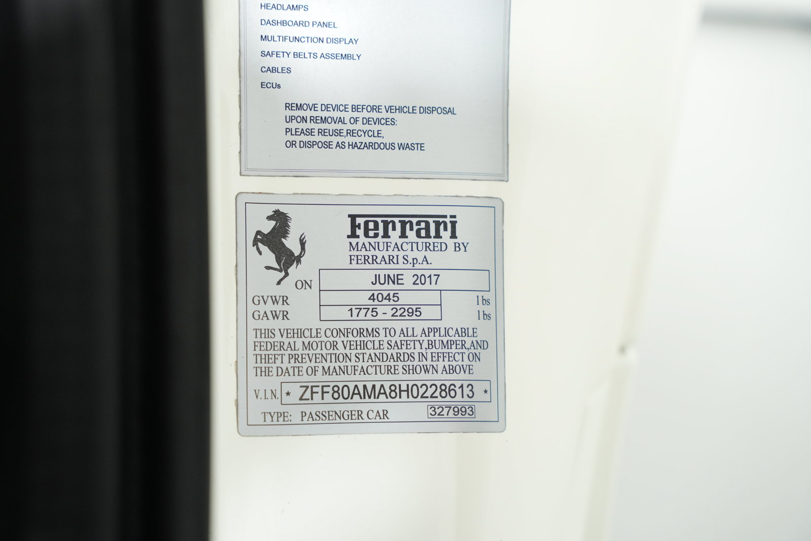 Certified 2017 Ferrari 488 Spider RWD image 54