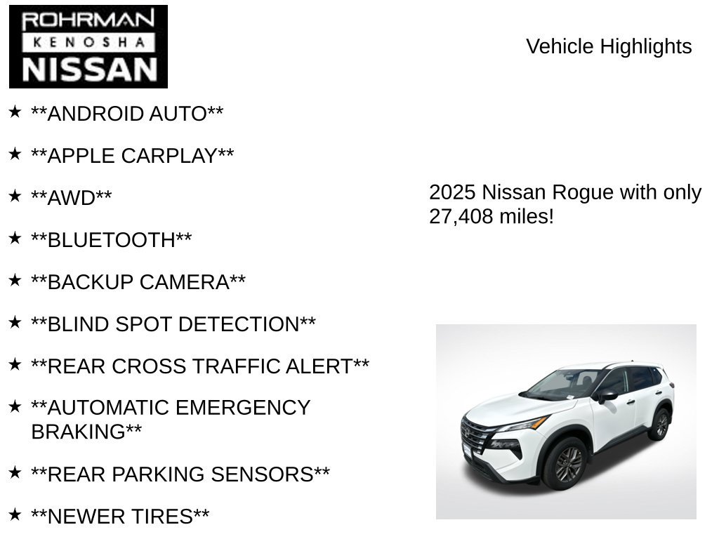 Used 2025 Nissan Rogue S AWD/4WD image 7