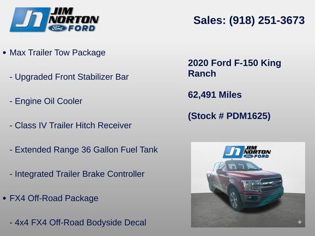 Used 2020 Ford F150 King Ranch w/ Equipment Group 601A Luxury AWD/4WD image 8