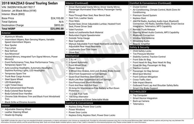 Used 2018 MAZDA MAZDA3 Grand Touring image 4