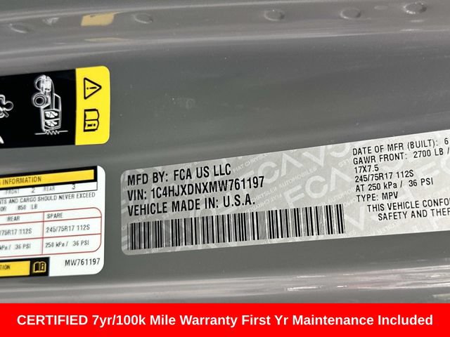 Certified 2021 Jeep Wrangler Unlimited Sport AWD/4WD image 31